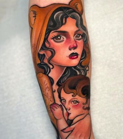 Tatuaje realista de Debora Cherrys